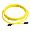 Newell Καλώδιο USB-C σε USB-C 100W, 2m, Σιλικόνης, Κίτρινο-Μαύρο
