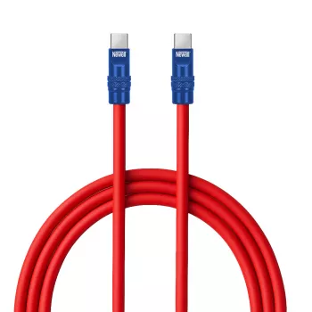 Newell Καλώδιο USB-C σε USB-C 100W 2m Σιλικόνης Κόκκινο-Μπλε Ναυτικό