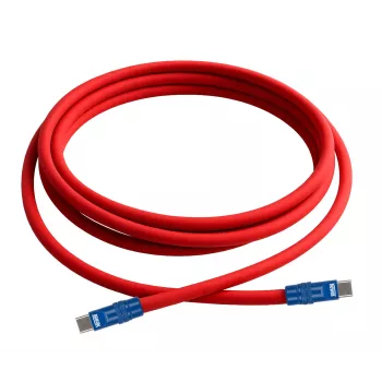 Newell Καλώδιο USB-C σε USB-C 100W 2m Σιλικόνης Κόκκινο-Μπλε Ναυτικό