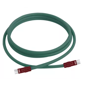 Newell Καλώδιο USB-C σε USB-C 100W 2m Σιλικόνης Πράσινο-Βυσσινί