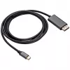 Akyga AK-AV-16 Καλώδιο USB-C σε DisplayPort, 4K 60 Hz, 1,8 m, μαύρο