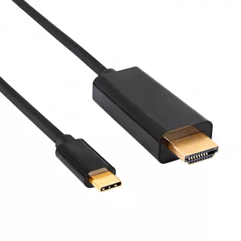 Akyga AK-AV-18 Καλώδιο USB-C σε HDMI, 4K, 1,8 m, Μαύρο