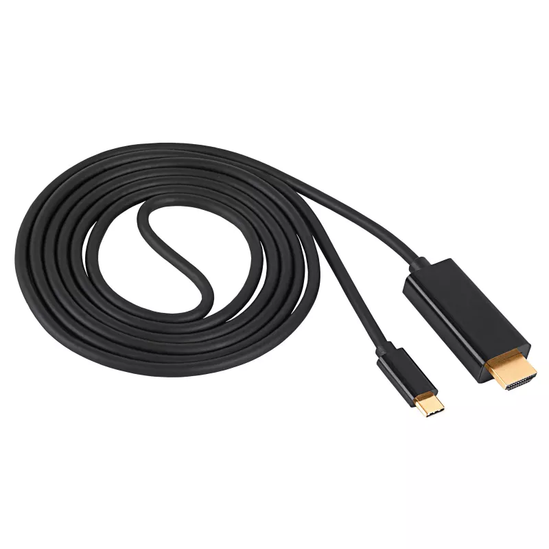 Akyga AK-AV-18 Καλώδιο USB-C σε HDMI, 4K, 1,8 m, Μαύρο