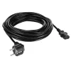 Akyga AK-PC-08C Καλώδιο Τροφοδοσίας CEE 7/7 σε IEC C13 10m Μαύρο