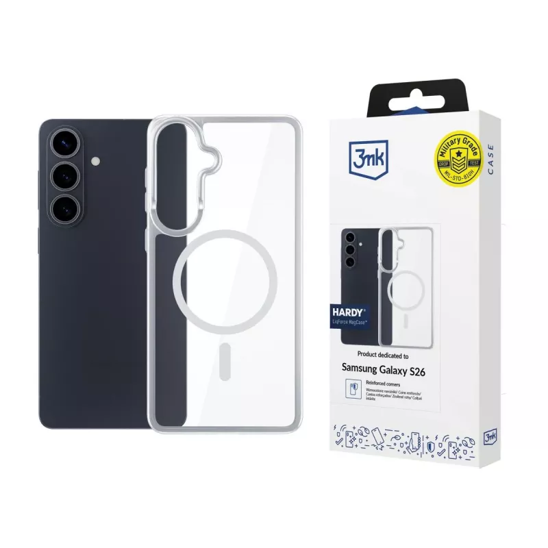 3MK PROTECTION Samsung Galaxy S26 - 3mk Hardy LiqForce MagCase Μαύρο