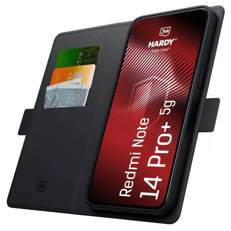 3MK PROTECTION Redmi Note 14 Pro+ - 3mk Hardy Foldy Θήκη Μαύρο