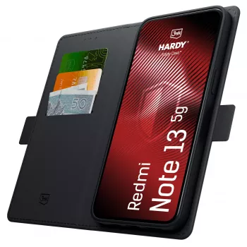 3MK PROTECTION Redmi Note 13 5G Hardy Foldy Θήκη - Μαύρο