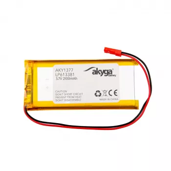 Akyga AKY1377 LP613381 Μπαταρία Li-Po 3,7 V 2100 mAh, PCM, JST 2,54 2-πολικό, 150 mm