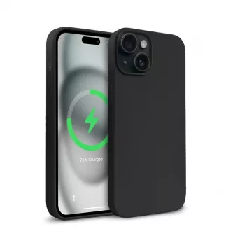 Crong Color Cover Magnetic Case για Apple iPhone 15 Plus με MagSafe (Μαύρο)
