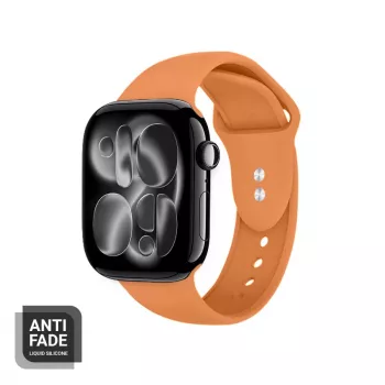 Crong Liquid Strap για Apple Watch 38/40/41/42 mm (Πορτοκαλί)