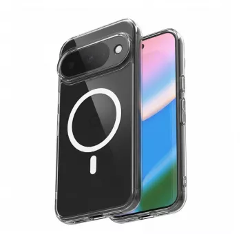 Crong Hybrid Clear Magnetic Θήκη με MagSafe για Google Pixel 10 / 10 Pro, Διάφανη