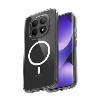 Crong Hybrid Clear Magnetic Θήκη MagSafe για Xiaomi Redmi Note 15 Pro+ 5G (Διάφανη)