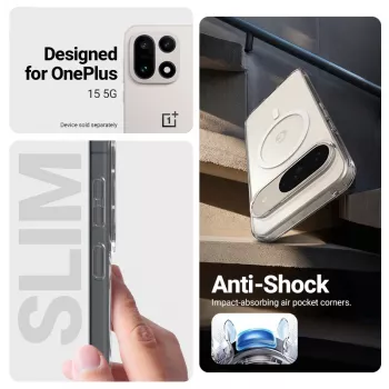 Crong Hybrid Clear Magnetic MagSafe Θήκη για OnePlus 15 (Διάφανη)