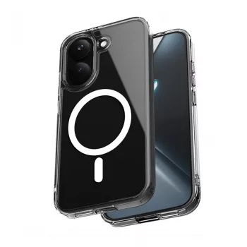 Crong Hybrid Clear Magnetic Θήκη για Xiaomi POCO X8 Pro 5G, Διάφανη, Συμβατή με MagSafe