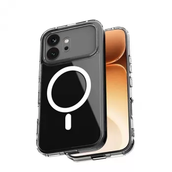 Crong Hybrid Clear Magnetic Θήκη για Honor 600 5G, συμβατή με MagSafe, Διάφανη