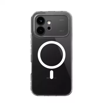 Crong Hybrid Clear Magnetic Θήκη για Honor 600 5G, συμβατή με MagSafe, Διάφανη