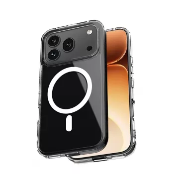 Crong Hybrid Clear Magnetic Θήκη για Honor 600 Pro 5G, συμβατή με MagSafe, Διάφανη