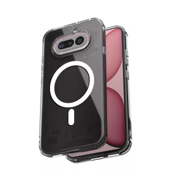 Crong Hybrid Clear Magnetic Θήκη για Nothing Phone 4a, συμβατή με MagSafe, Διάφανη