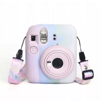 LOVEINSTANT Θήκη Σιλικόνης για Fujifilm Instax Mini 12 - Παστέλ Χρώματα