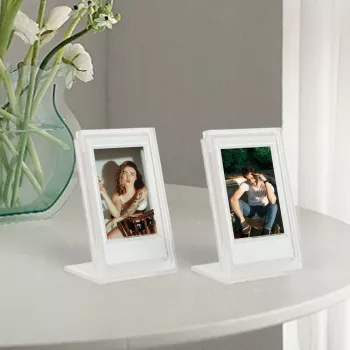 LOVEINSTANT 2x Διάφανη Κορνίζα + Κουτί Αποθήκευσης για Fujifilm Instax Mini 12, 11, 9, 8, 7s, 70, 90, 50, 40, Evo, Liplay, Link 2, Link SE