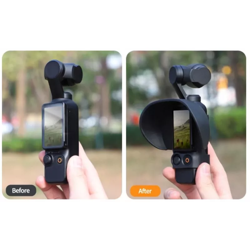 SUNNYLIFE σκίαστρο οθόνης LCD και προστασία για DJI Osmo Pocket 3 - μαύρο