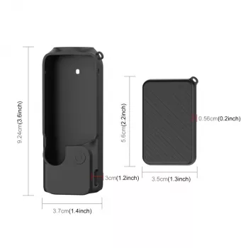 PULUZ θήκη προστασίας σιλικόνης για DJI Osmo Pocket 3 - μαύρο