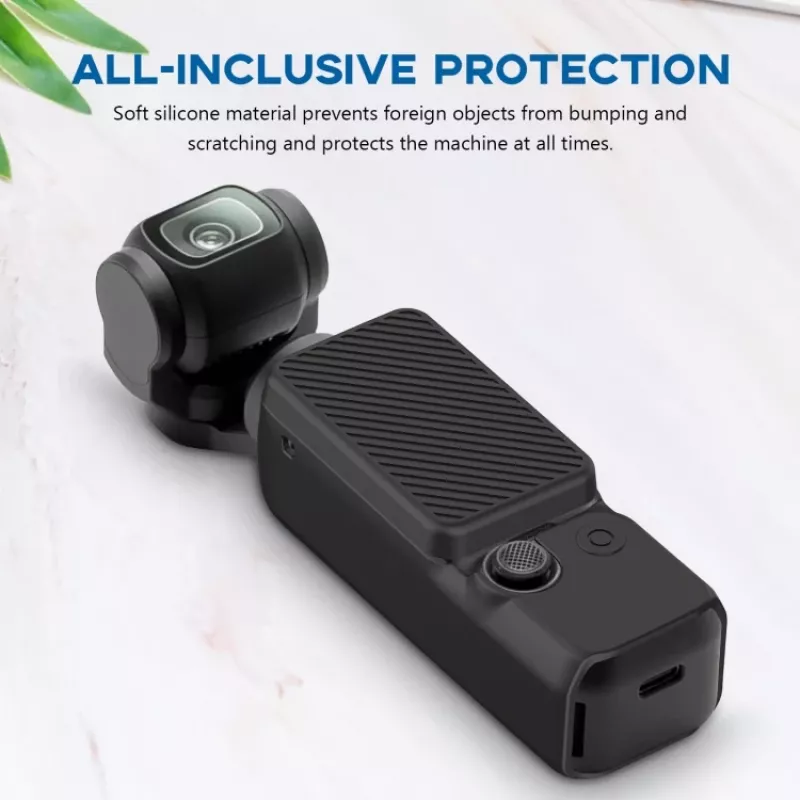 PULUZ θήκη προστασίας σιλικόνης για DJI Osmo Pocket 3 - μαύρο