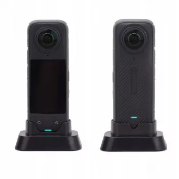 SUNNYLIFE μίνι βάση τριπόδου για Insta360 X4 action camera - μαύρο, πτυσσόμενο επιτραπέζιο τρίποδο με βίδα 1/4 ίντσας-20, αντιολισθητικά λαστιχένια πόδια, συμπαγές και φορητό