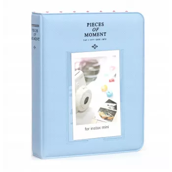 LOVEINSTANT Φωτογραφικό άλμπουμ 64 φωτογραφιών για Fuji Instax Mini 13 12 11 40 41 99 Evo Link / Saturated Blue