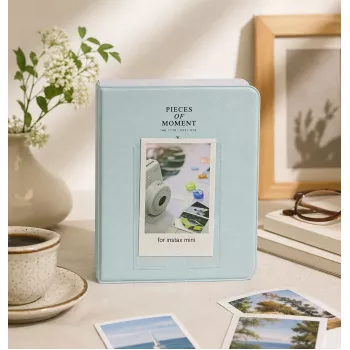 LOVEINSTANT Φωτογραφικό άλμπουμ 64 φωτογραφιών για Fuji Instax Mini 13 12 11 40 41 99 Evo Link / Πράσινο