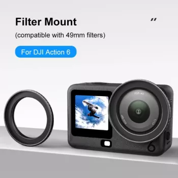 PULUZ Βάση προσαρμογέα φίλτρου 49mm για DJI Osmo Action 6