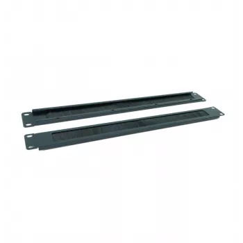 RACKTEL RL-ZASZP Πάνελ εισαγωγής καλωδίων με βούρτσες 1U για rack 19 ιντσών, Μαύρο