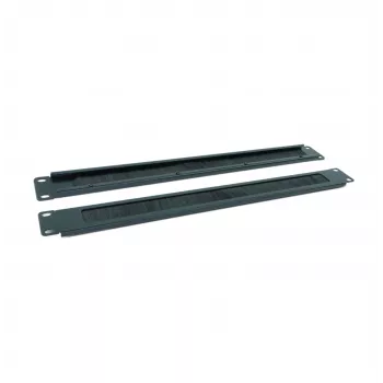 RACKTEL RL-ZASZP Πάνελ εισαγωγής καλωδίων με βούρτσες 1U για rack 19 ιντσών, Μαύρο