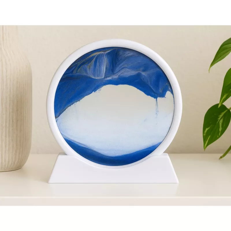 LEAN 3D Image Quicksand Μπλε Διακοσμητικό 360° Λευκό