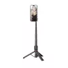 Tech-Protect L06S Selfie Stick Τρίποδο με φως LED και τηλεχειριστήριο Bluetooth, μαύρο