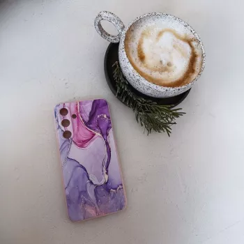 TECH-PROTECT Πίσω κάλυμμα για Xiaomi Redmi Note 13 Pro 5G / Poco X6 5G, Μοτίβο μαρμάρου, Λευκό/Γκρι, Υβριδικό TPU + PC