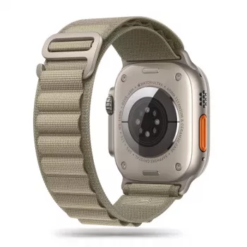 TECH-PROTECT NYLON PRO Apple Watch 6 / 7 / 8 / 9 / 10 / SE / Ultra 1 / 2 (44 / 45 / 46 / 49 mm) Τιτάνιο/Ελιά