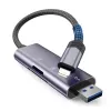 TECH-PROTECT ULTRABOOST Αναγνώστης καρτών SD & Micro SD Lightning & USB Γκρι