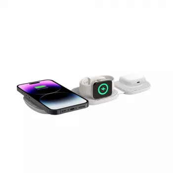 Tech-Protect QI15W-A32 3IN1 MagSafe Ασύρματη Βάση Φόρτισης Γκρι