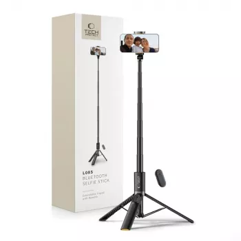Tech-Protect L08S Selfie Stick Τρίποδο Μαύρο