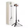 Tech-Protect L08S Selfie Stick Τρίποδο Μαύρο