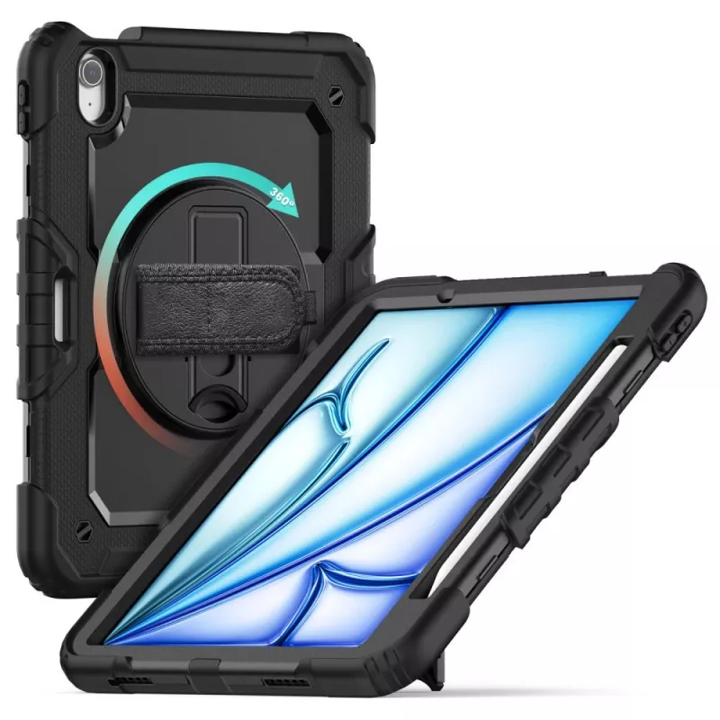 Tech-Protect Solid360 Θήκη για iPad Air 11 ιντσών 6/7/8 (2024-2026) - Μαύρο