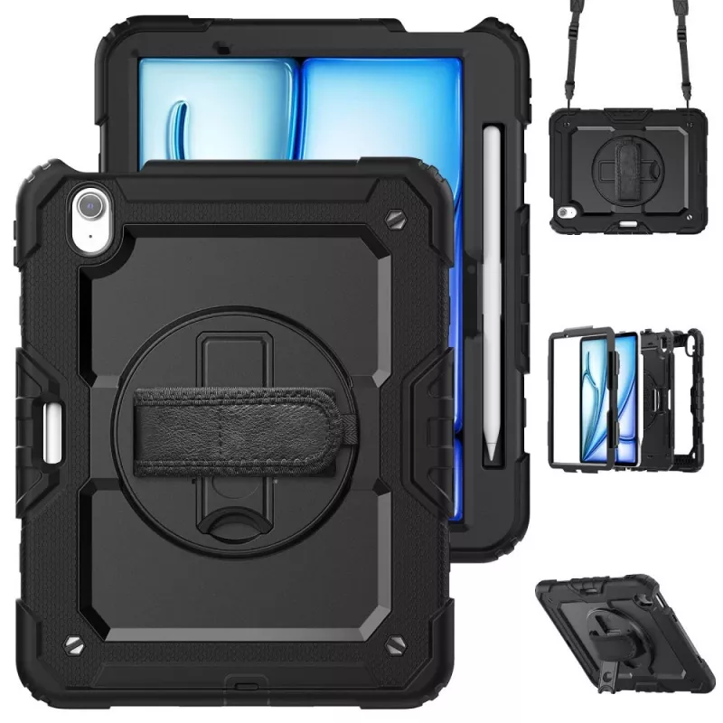 Tech-Protect Solid360 Θήκη για iPad Air 11 ιντσών 6/7/8 (2024-2026) - Μαύρο