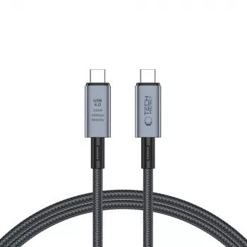 TECH-PROTECT ULTRABOOST MAX Καλώδιο USB 4.0 8K 40Gbps Type-C PD240W 100cm Γκρι