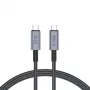 TECH-PROTECT ULTRABOOST MAX Καλώδιο USB 4.0 8K 40Gbps Type-C PD240W 100cm Γκρι