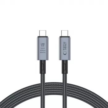 TECH-PROTECT ULTRABOOST MAX Καλώδιο USB 4.0 8K 40Gbps Type-C PD240W 200cm Γκρι