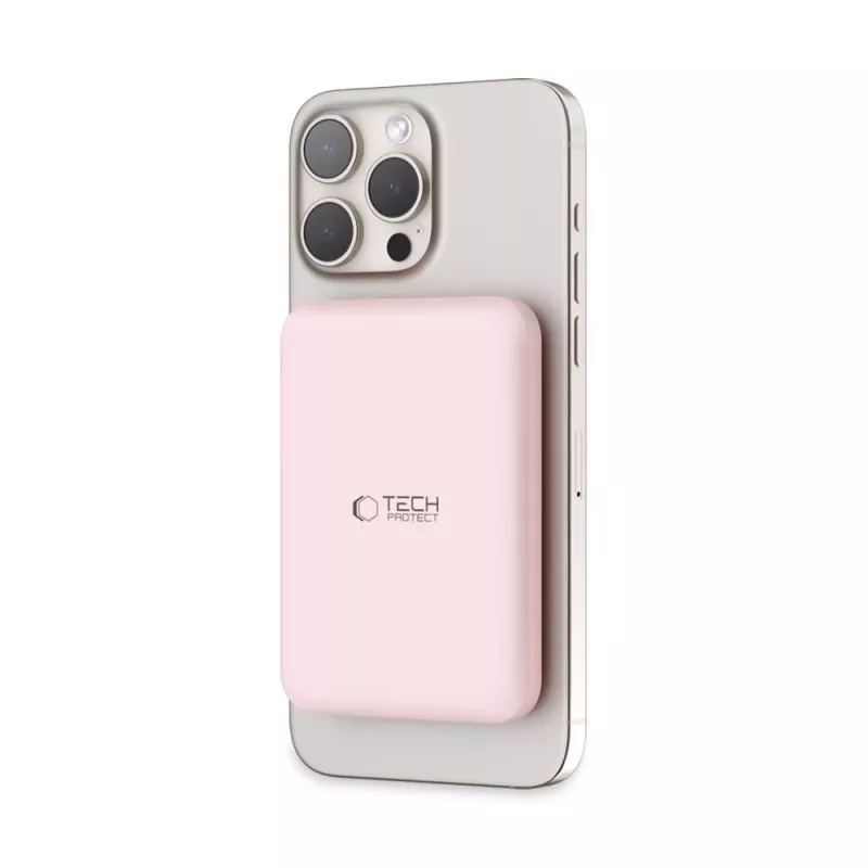TECH-PROTECT PB10 LIFEMAG MagSafe Power Bank 5000mAh Ροζ