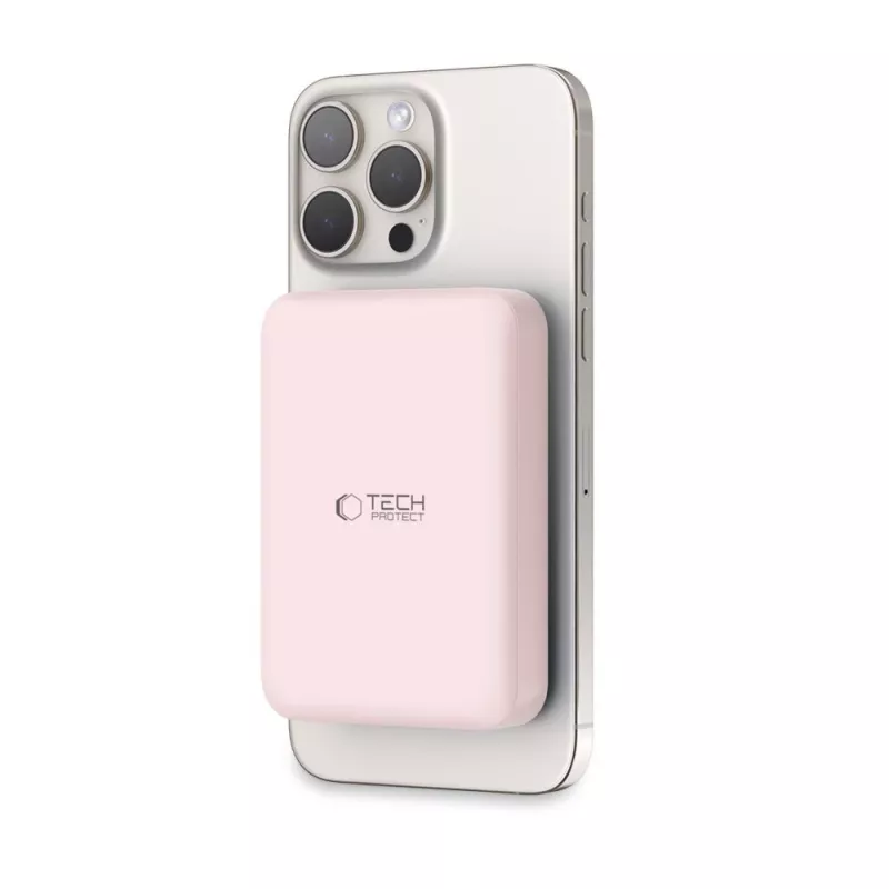 TECH-PROTECT PB11 LIFEMAG MagSafe Power Bank 10000mAh Ροζ