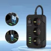 TECH-PROTECT PC3X6 Πολύπριζο 3 USB & 3 Type-C & 3 Πρίζες 200cm Μαύρο