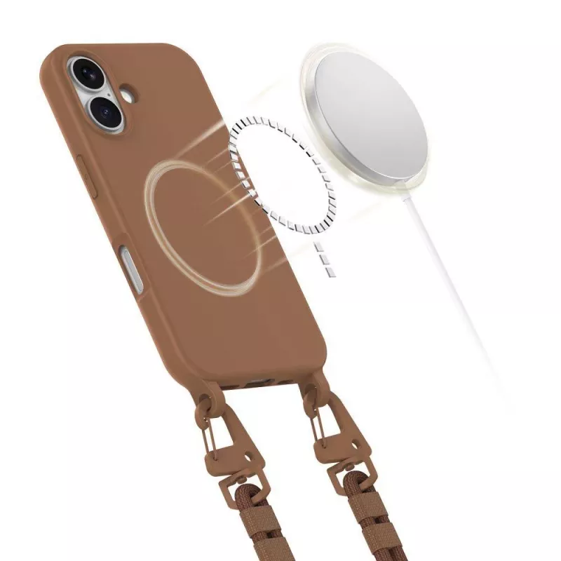 Tech-Protect Magnecklace Magsafe iPhone 16 Σοκολατί Καφέ